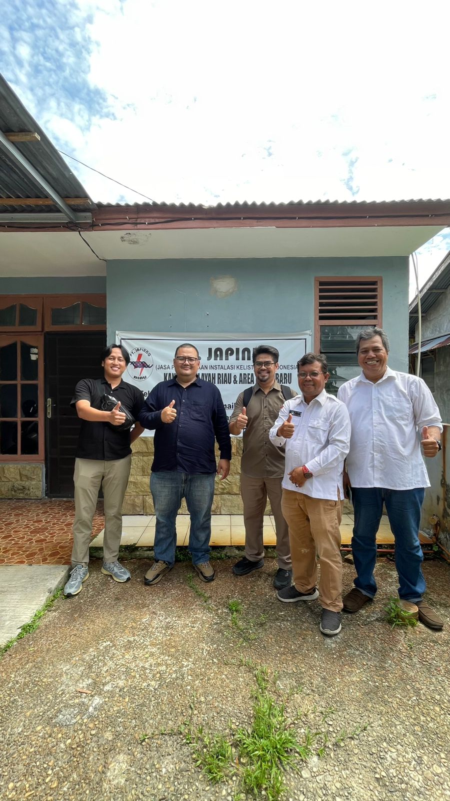 TIM ASESMEN DIRJEN GATRIK MELAKUKAN VERIFIKASI LAPANGAN KE KANTOR WILAYAH JAPINDO Riau 22 Oktober 2025